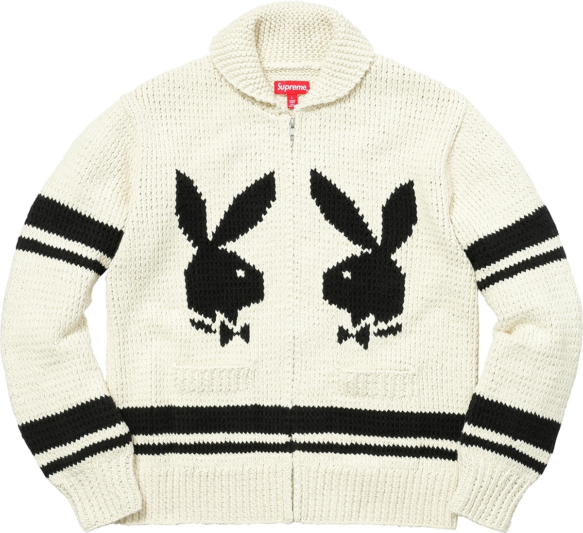 Supreme®/Playboy© Shawl Collar Full Zip Sweater view 8